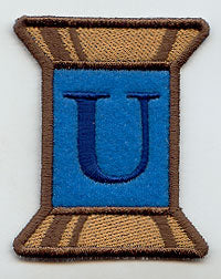 Spool of Thread Letter U - 5 Inch (In-the-Hoop)