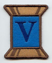 Spool of Thread Letter V - 5 Inch (In-the-Hoop)