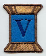 Spool of Thread Letter V - 5 Inch (In-the-Hoop)