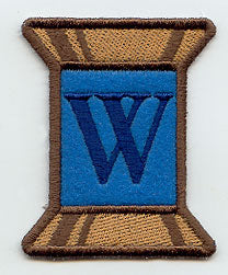 Spool of Thread Letter W - 5 Inch (In-the-Hoop)