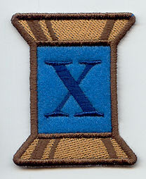 Spool of Thread Letter X - 5 Inch (In-the-Hoop)