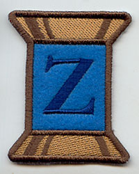 Spool of Thread Letter Z - 5 Inch (In-the-Hoop)