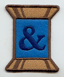 Spool of Thread Punctuation Ampersand - 5 Inch (In-the-Hoop)