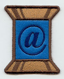 Spool of Thread Punctuation At Sign - 5 Inch (In-the-Hoop)