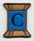 Spool of Thread Letter C - 5 Inch (In-the-Hoop)