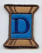 Spool of Thread Letter D - 5 Inch (In-the-Hoop)