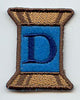 Spool of Thread Letter D - 5 Inch (In-the-Hoop)