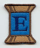 Spool of Thread Letter E - 5 Inch (In-the-Hoop)