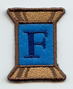 Spool of Thread Letter F - 5 Inch (In-the-Hoop)