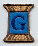 Spool of Thread Letter G - 5 Inch (In-the-Hoop)