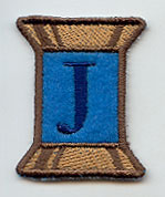Spool of Thread Letter J - 5 Inch (In-the-Hoop)