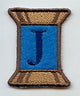 Spool of Thread Letter J - 5 Inch (In-the-Hoop)