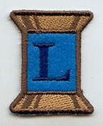 Spool of Thread Letter L - 5 Inch (In-the-Hoop)