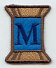 Spool of Thread Letter M - 5 Inch (In-the-Hoop)