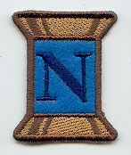 Spool of Thread Letter N - 5 Inch (In-the-Hoop)
