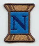 Spool of Thread Letter N - 5 Inch (In-the-Hoop)