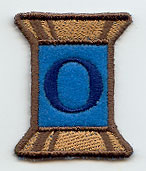 Spool of Thread Letter O - 5 Inch (In-the-Hoop)