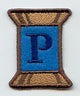 Spool of Thread Letter P - 5 Inch (In-the-Hoop)