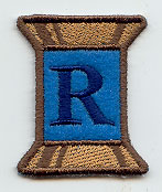Spool of Thread Letter R - 5 Inch (In-the-Hoop)