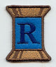 Spool of Thread Letter R - 5 Inch (In-the-Hoop)