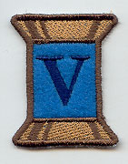 Spool of Thread Letter V - 5 Inch (In-the-Hoop)