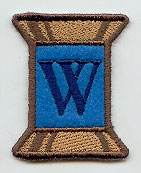 Spool of Thread Letter W - 5 Inch (In-the-Hoop)