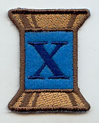 Spool of Thread Letter X - 5 Inch (In-the-Hoop)