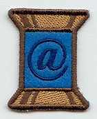 Spool of Thread Punctuation At Sign - 5 Inch (In-the-Hoop)