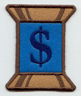 Spool of Thread Punctuation Dollar Sign - 5 Inch (In-the-Hoop)