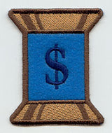 Spool of Thread Punctuation Dollar Sign - 5 Inch (In-the-Hoop)