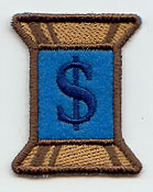 Spool of Thread Punctuation Dollar Sign - 5 Inch (In-the-Hoop)