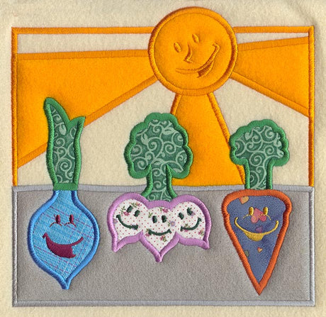 Happy Vegetables (Applique)