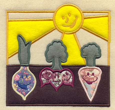 Happy Vegetables (Applique)