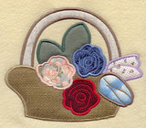 Spring Flower Basket (Applique)