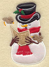 Snowman w/ Birds (Applique)