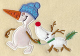 Snowman & Snowdog (Applique)