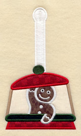 Happy Gingerbread Towel Topper (Applique)