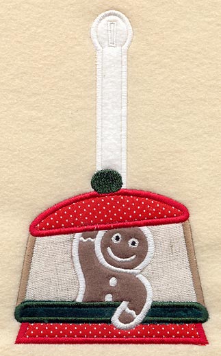 Happy Gingerbread Towel Topper (Applique)