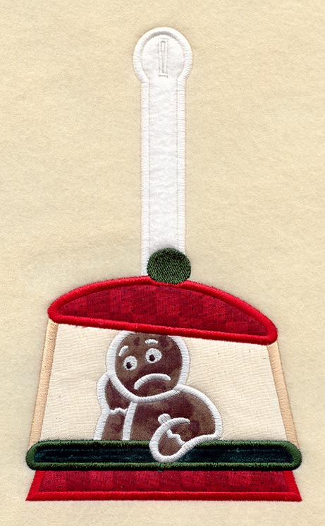 Grumpy Gingerbread Towel Topper (Applique)