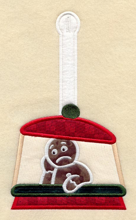 Grumpy Gingerbread Towel Topper (Applique)