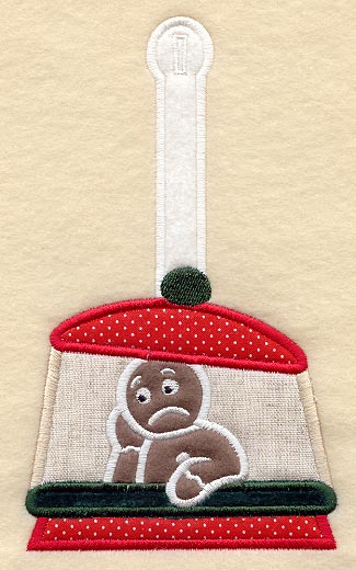 Grumpy Gingerbread Towel Topper (Applique)