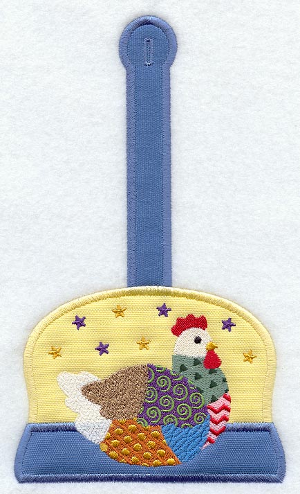 Patchwork Hen Towel Topper (Applique)
