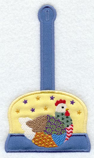 Patchwork Hen Towel Topper (Applique)