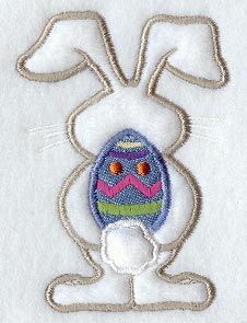 Easter Bunny Back (Applique)