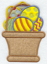 Easter Basket Front (Applique)