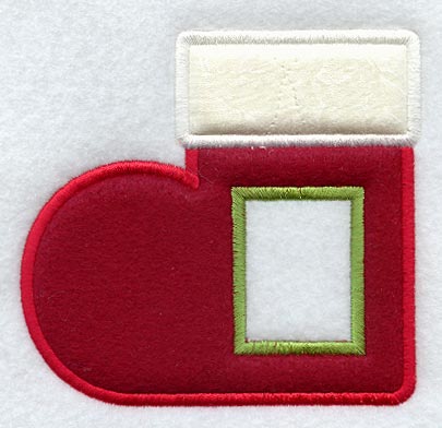 Stocking Photo Ornament (Applique) (In-the-Hoop)