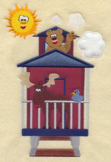 Train Caboose (Back) (Applique)