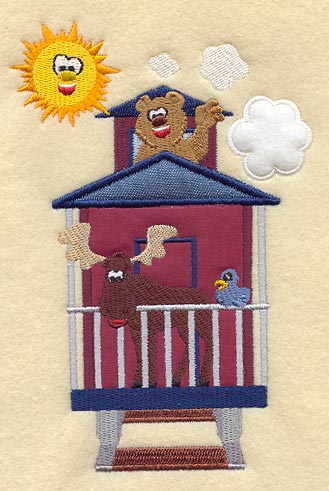 Train Caboose (Back) (Applique)