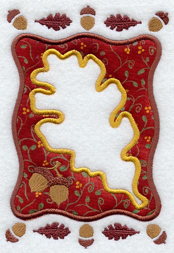 Oak Leaf Frame (Applique)