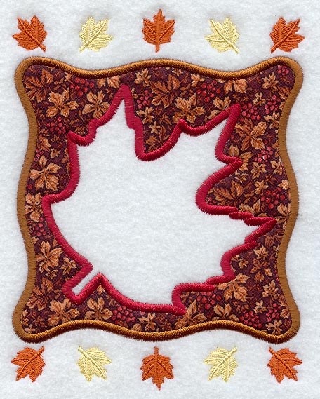 Maple Leaf Frame (Applique)